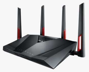 The Asus Rt Ac88u Dual Band Wireless Ac3100 Gigabit - Asus Rog Wifi Router, HD Png Download, Transparent PNG