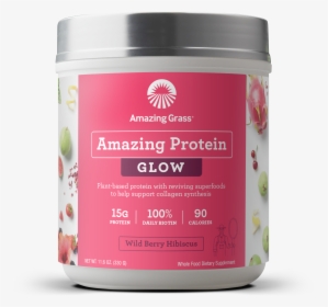 Amazing Protein Glow Wild Berry Hibiscus - Amazing Grass Protein Glow, HD Png Download, Transparent PNG
