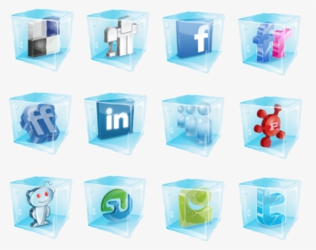 Ice Social Media Icons, HD Png Download, Transparent PNG