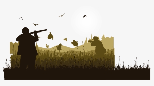 Silhouette Bird Hunting - Hunting Vector, HD Png Download, Transparent PNG