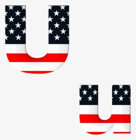 Transparent American Flag Star Png - Usa Flag Letters Png, Png Download, Transparent PNG