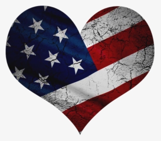 #hearts #love #usa #flag #america #freetoedit - Transparent Us Flag Heart, HD Png Download, Transparent PNG