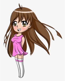 Cute Little Chibi Girl Colored By Rosebugdesigns - Girl Pic Animation Png, Transparent Png, Transparent PNG