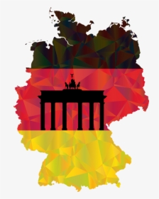 Map Flag A Deutschland, HD Png Download, Transparent PNG