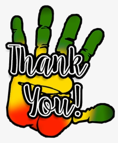 Rasta Thank You Card Clipart , Png Download - Rasta Thank You, Transparent Png, Transparent PNG