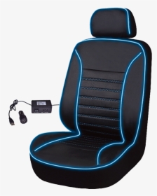 Auto Drive Blue Neon Lighted Seat Cover And Headrest - Car Seat Covers Png, Transparent Png, Transparent PNG
