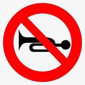 No Honking, Stop, Icon, Restriction - No Blowing Of Horn Sign, HD Png Download, Transparent PNG