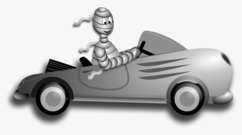 Transparent Driver Clipart - Mummy Driving A Car, HD Png Download, Transparent PNG