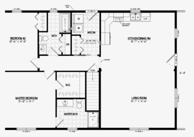 Loft 24 X 40 Floor Plan, HD Png Download, Transparent PNG
