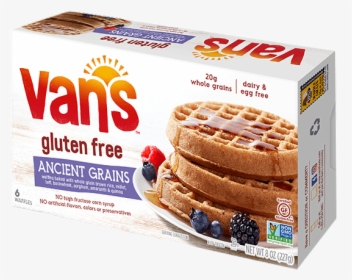 Gluten Free Waffles - Vans Gluten Free Blueberry Waffles, HD Png Download, Transparent PNG