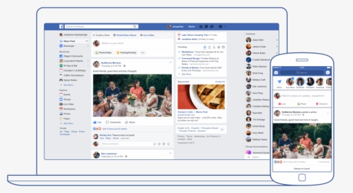 Facebook - Facebook News Feed 2018, HD Png Download, Transparent PNG