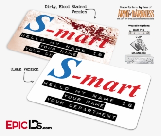 S-mart Army Of Darkness - Evil Dead S Mart Tag, HD Png Download, Transparent PNG