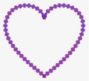 Blue Lattice Heart - Purple Sparkle Heart Gif, HD Png Download, Transparent PNG