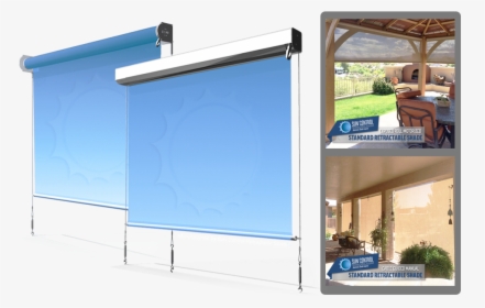 Fabric Outdoor Roller Shades, HD Png Download, Transparent PNG