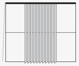 Reverse Stack Blinds - Wooden Vertical Louvres Detail, HD Png Download, Transparent PNG