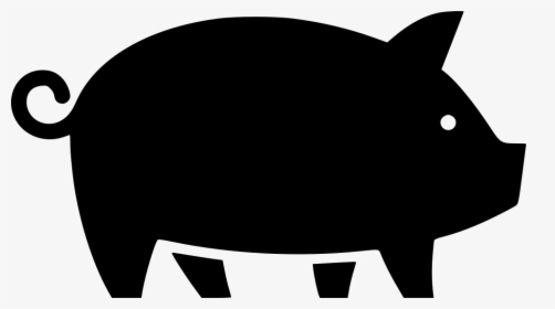 Pig Pork - Png Black Pig Icon, Transparent Png, Transparent PNG