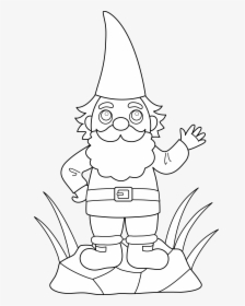 Collection Of Free Gnome Drawing Family Download On - Coloring Book, HD Png Download, Transparent PNG