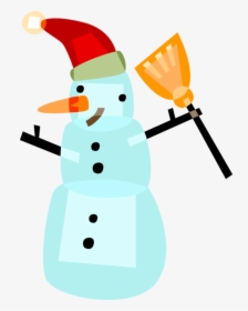 Vector Illustration Of Snowman Anthropomorphic Snow, HD Png Download, Transparent PNG