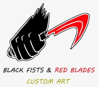 Black Fists Red Blades New Logo April2019 - Graphic Design, HD Png Download, Transparent PNG