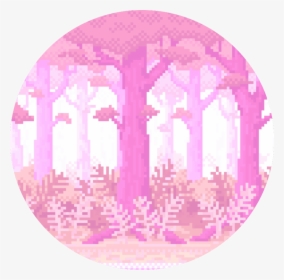 #pixel #aesthetic #vaporwave #tumblr #pink #cute #background - Aesthetic Pink Pixel Background, HD Png Download, Transparent PNG