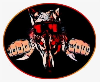 #lonewolf #motorcycles #fists #bikerslife #wolf #fighter - Illustration, HD Png Download, Transparent PNG