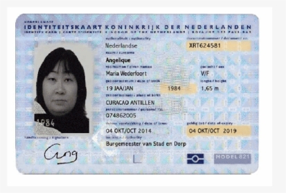 Fake And Real Netherlands Id Card - Id Card Number Netherlands, HD Png Download, Transparent PNG