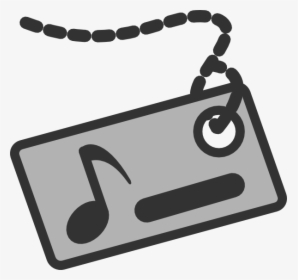 Music Id Card Svg Clip Arts - Name Tag Musik, HD Png Download, Transparent PNG