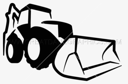Bulldozer Black And White Printing Clip Art - Bulldozer Clipart Black And White, HD Png Download, Transparent PNG