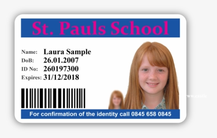 Primary School Id Card Sample - School I Card Sample, HD Png Download, Transparent PNG