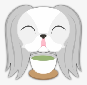 Japanese Chin Emoji Stickers Are You A Japanese Chin - Cartoon, HD Png Download, Transparent PNG