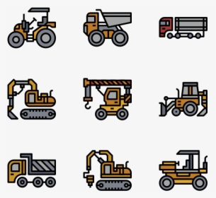 Construction Car - Bulldozer Icon, HD Png Download, Transparent PNG