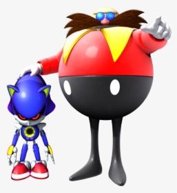 Robtnik And Metal Sonic - Eggman And Metal Sonic, HD Png Download, Transparent PNG