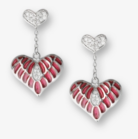 Nicole Barr Designs Sterling Silver Heart Stud Earrings-pink - Earrings, HD Png Download, Transparent PNG