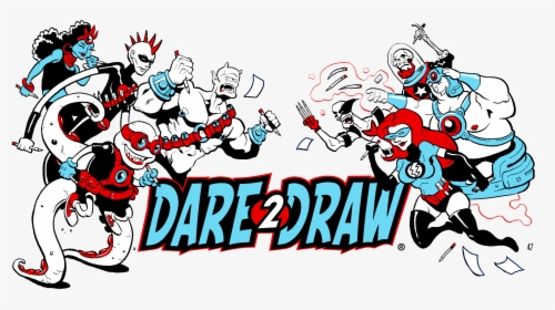 Org, Dare 2 Draw, Creatorcode, Rj Huneke, Powkabam - Cartoon, HD Png Download, Transparent PNG