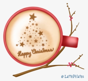 Happy Christmas Latte Art - Yoga Pictures For Drawing, HD Png Download, Transparent PNG