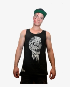 Fear Factory Queenstown Zombie Head Singlet - Man, HD Png Download, Transparent PNG