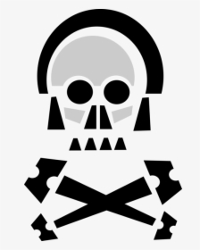 Vector Illustration Of Skull And Crossbones Identify - Graphic Design, HD Png Download, Transparent PNG