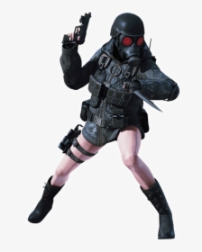 Ra#mode Costume Lady Hunk - Resident Evil Revelations Lady Hunk, HD Png Download, Transparent PNG