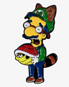 Thumbs Milhouse X Super Mario Pin - Cartoon, HD Png Download, Transparent PNG