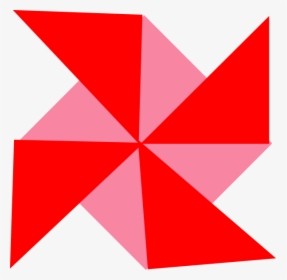 Red Pinwheel Vector - Vector Pinwheel Png, Transparent Png, Transparent PNG
