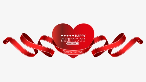 Valentine S Red Heart - Text Vector In Png, Transparent Png, Transparent PNG
