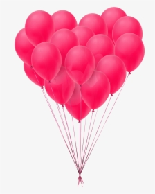 Valentine S Day Balloons Transparent Png Clip Art Image - Balloons Transparent Png Bday, Png Download, Transparent PNG