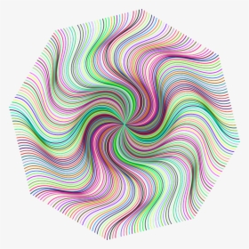 Pinwheel, Vortex, Maelstrom, Whirlpool, Cyclone, Flower - Prismatic Abstract Line, HD Png Download, Transparent PNG