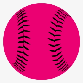Softball Neon Clipart Invitations Transparent Png - Pink Softball Transparent Background, Png Download, Transparent PNG