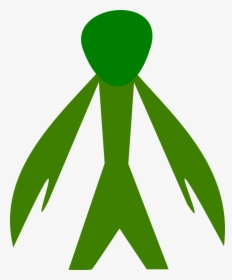 Green Alien Long Arms Silhouette Png Image, Transparent Png, Transparent PNG