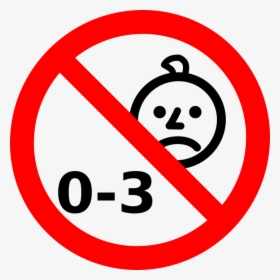 Signs, Warning, Children, Under, Three, 0-3, Forbidden - Not Suitable For Under 3 Logo, HD Png Download, Transparent PNG