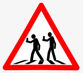 Human - Round About Traffic Sign, HD Png Download, Transparent PNG
