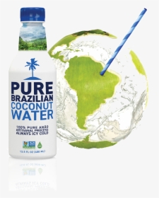 Transparent Coconut Water Png - Pure Brazilian Coconut Water, Png Download, Transparent PNG