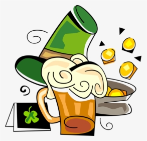 Vector Illustration Of St Patrick S Day Beer And Pot, HD Png Download, Transparent PNG