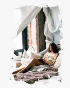 Reading In Bed - Bedroom For Newlyweds, HD Png Download, Transparent PNG